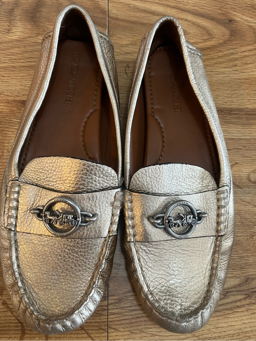 Coach Tan Leather Insole Slip-On Shoe